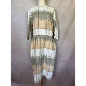 Vintage Plus Size Linen Dress